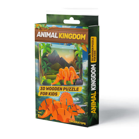 Triceratops - 3D Holzmodell