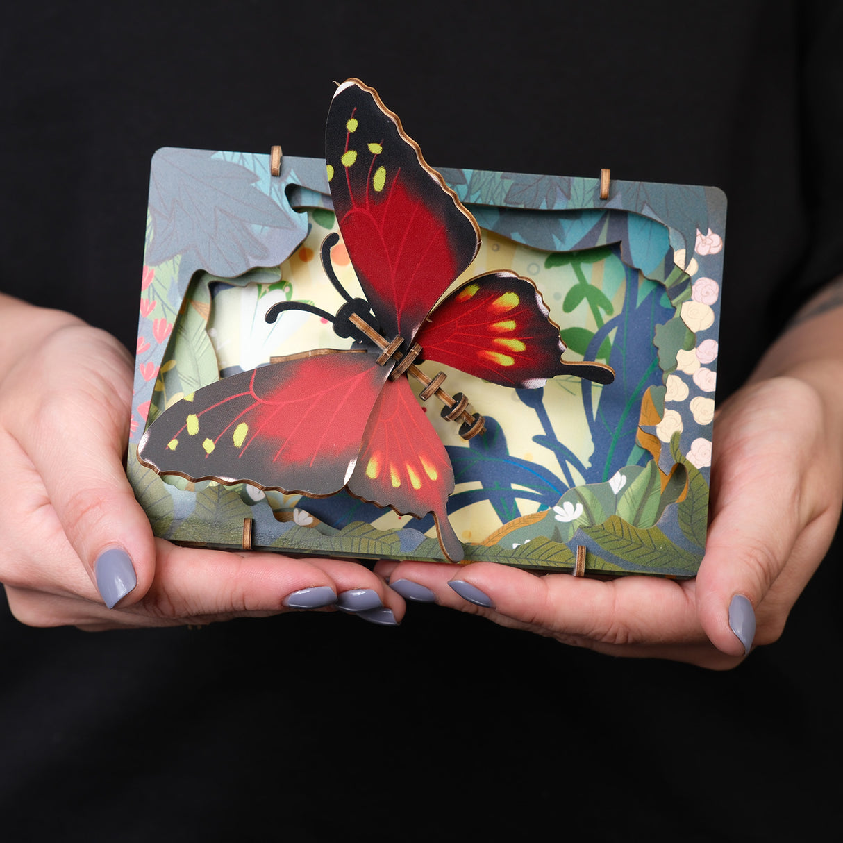 Schmetterling - 3D Holzmodell