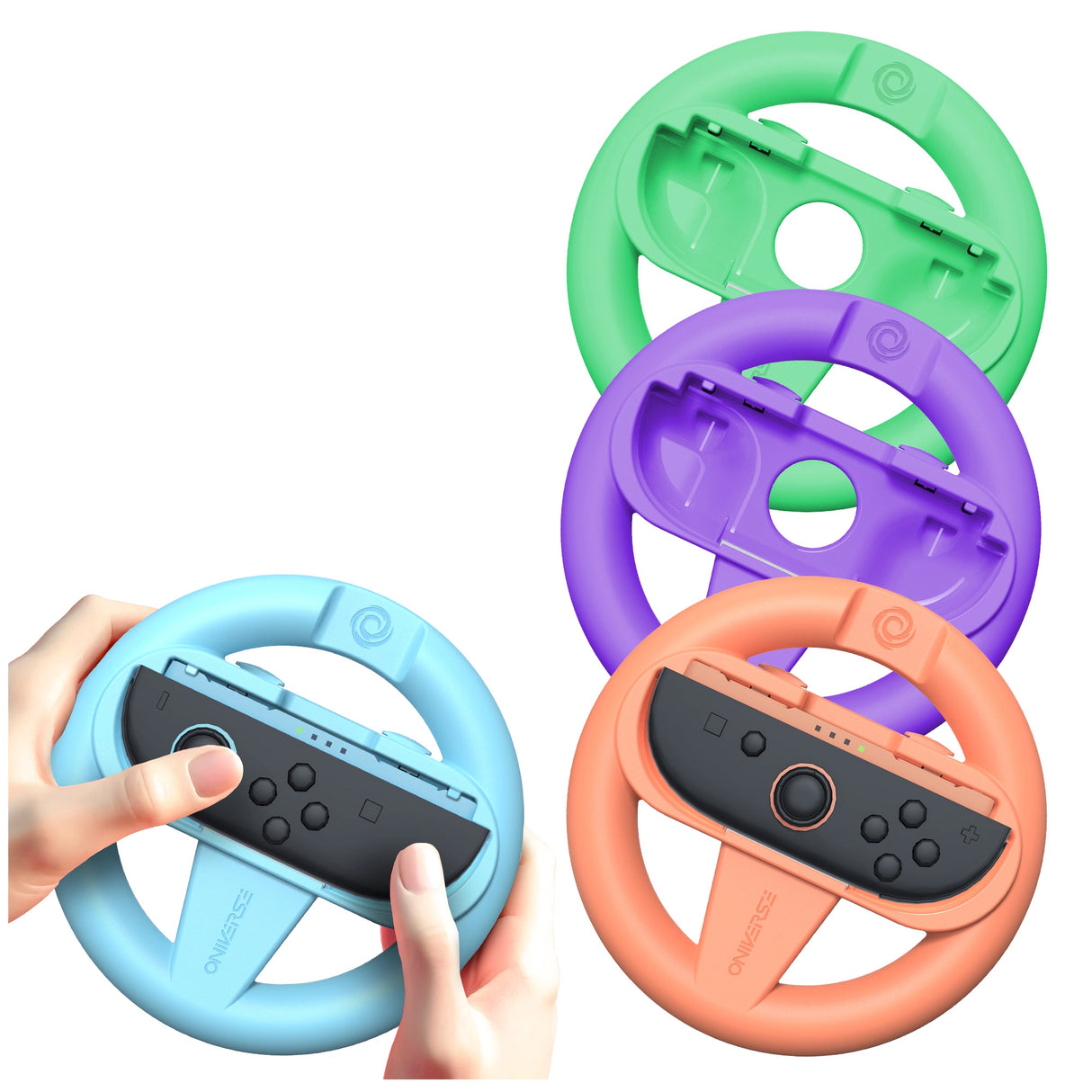 4er-Set Racing-Lenkräder für Nintendo Switch™ & Switch 2™ - Gaming-Zubehör