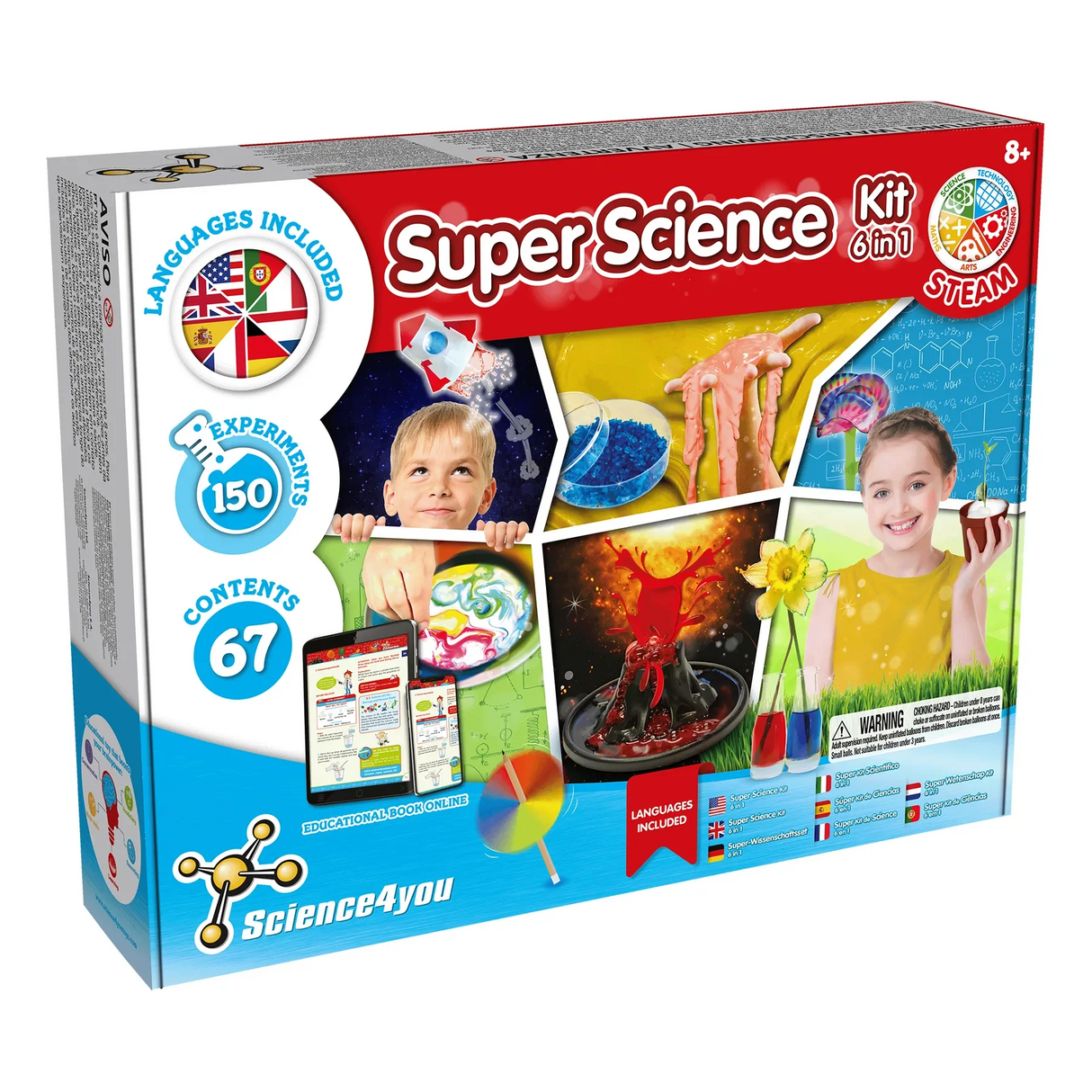 Kit scientifique 6 en 1 - Kit d'expérimentation