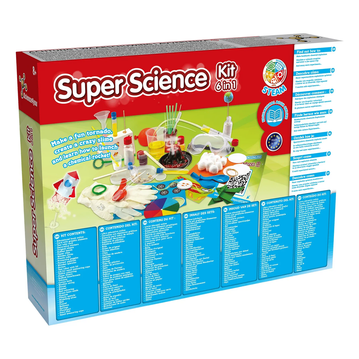Kit scientifique 6 en 1 - Kit d'expérimentation