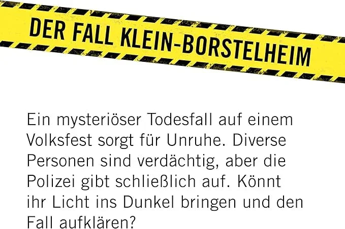 Der Fall Klein-Borstelheim - jeu d'enquète