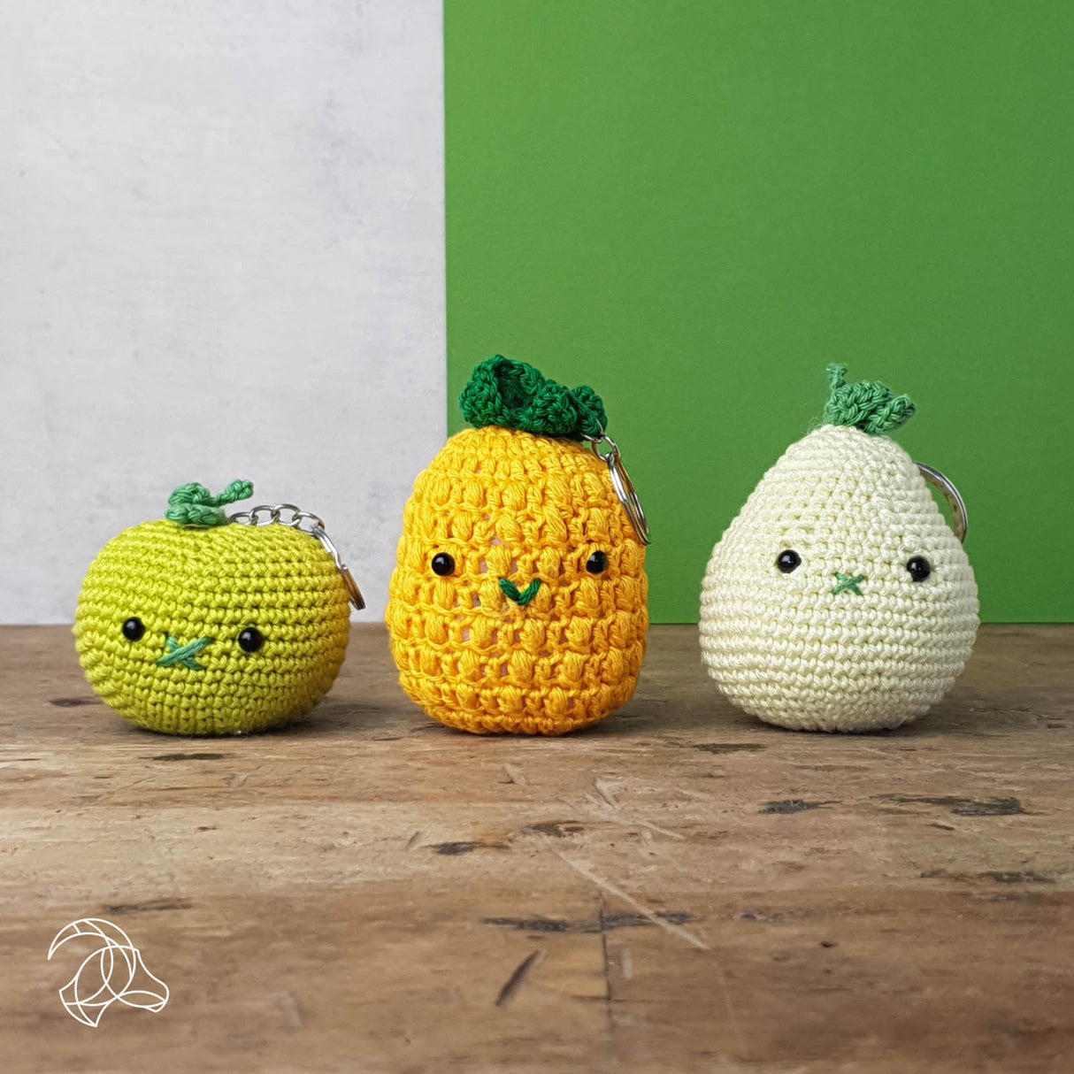 Bijou de sac pomme - set au crochet