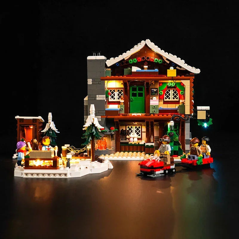 Kit d'éclairage LED pour le chalet alpin LEGO (10325) avec télécommande