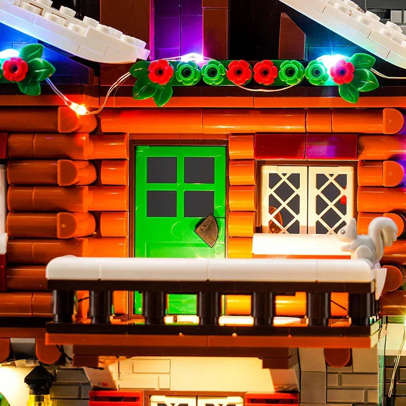 Kit d'éclairage LED pour le chalet alpin LEGO (10325) avec télécommande