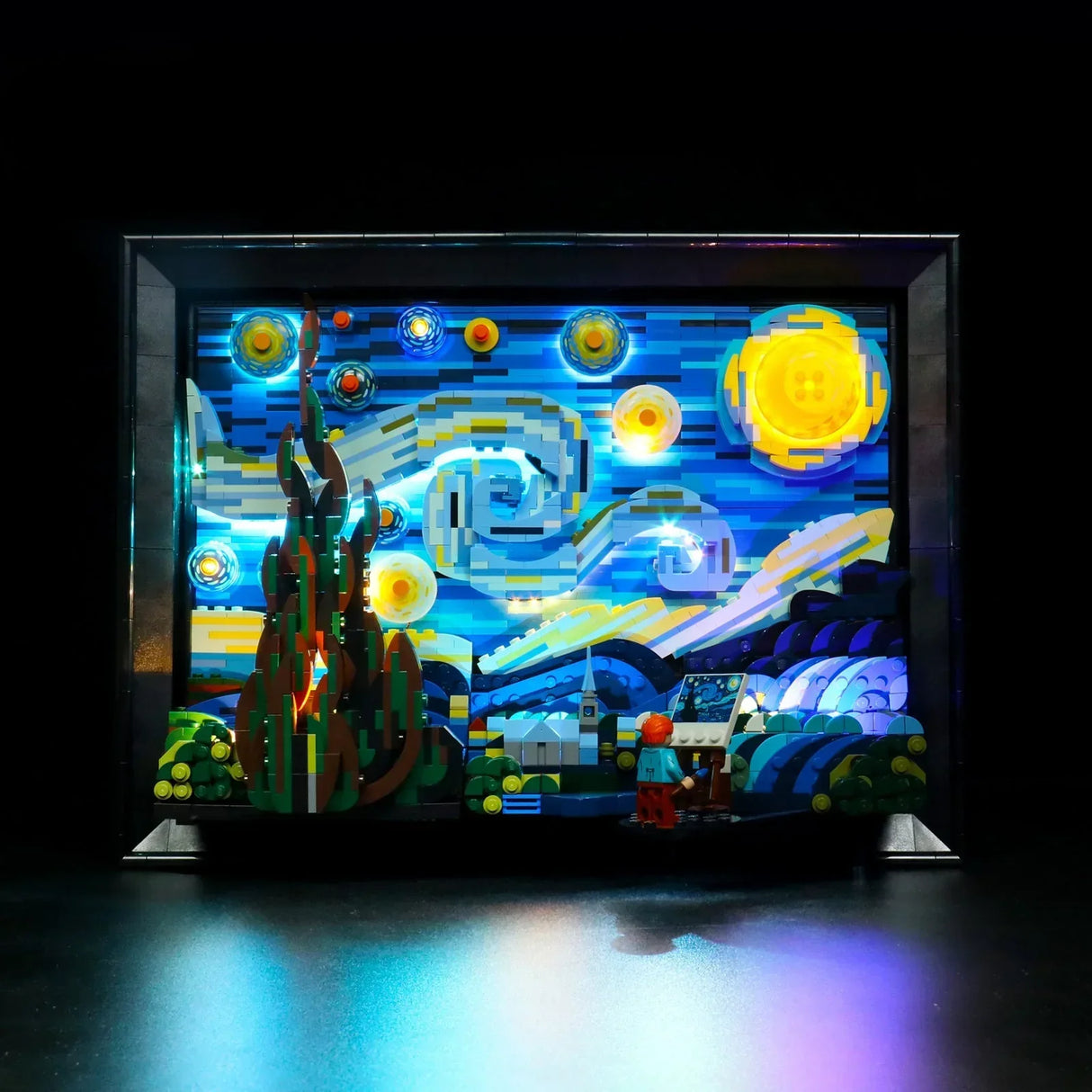 Ensemble d'éclairage LED pour LEGO Vincent van Gogh - La Nuit étoilée (21333) avec télécommande