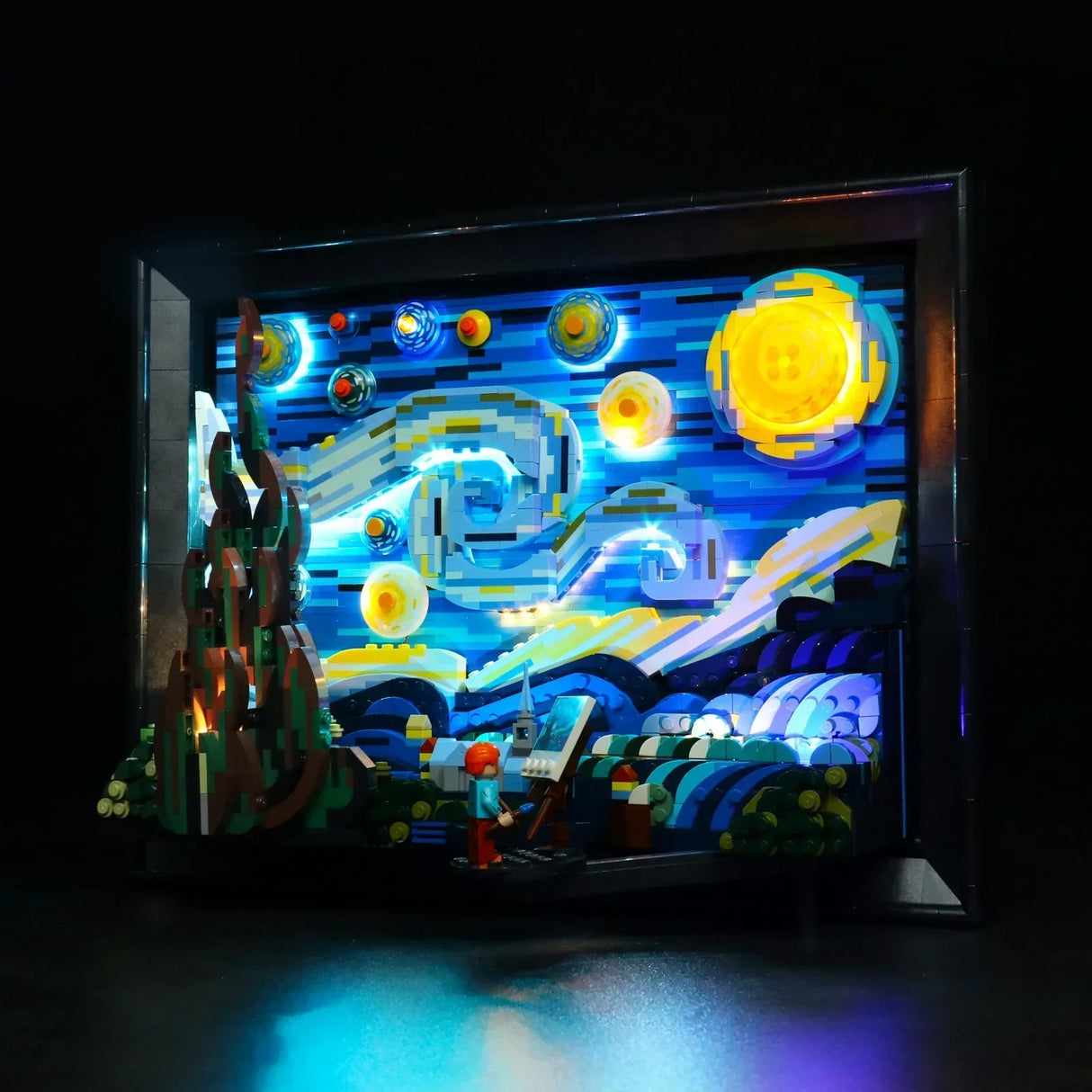 Ensemble d'éclairage LED pour LEGO Vincent van Gogh - La Nuit étoilée (21333) avec télécommande