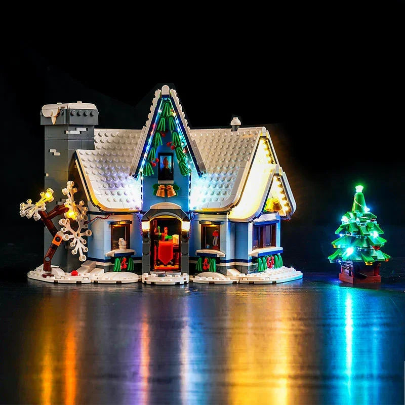 Ensemble de lumières LED pour la visite du Père Noël LEGO (10293)