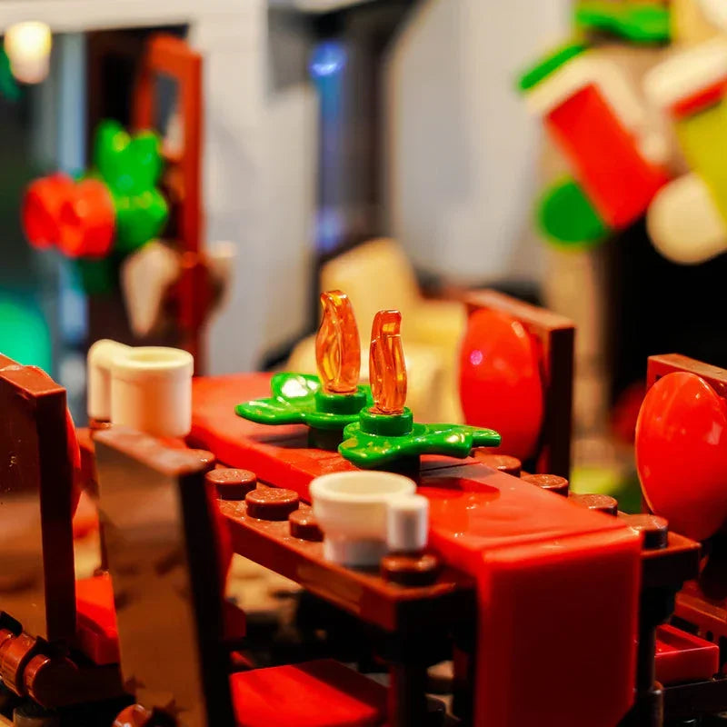 Ensemble de lumières LED pour la visite du Père Noël LEGO (10293)