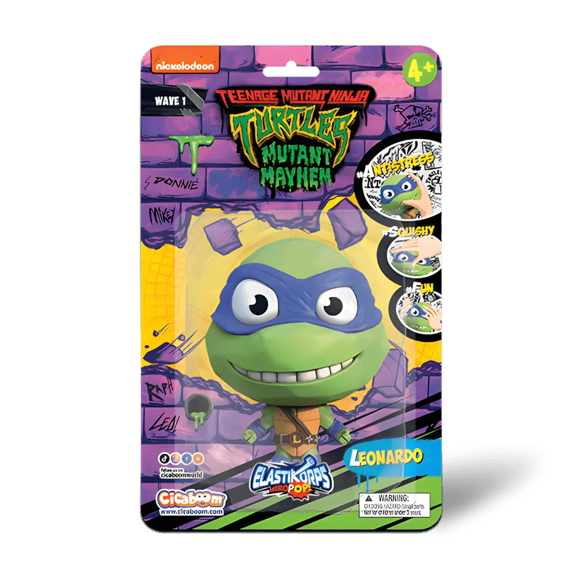 HeroPop Tortues Ninja - Leonardo (10 cm) - Figurine malléable