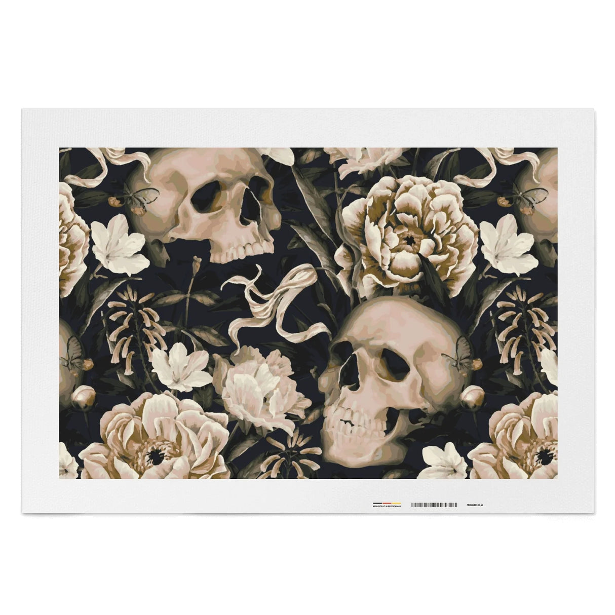 Schädel (Memento Mori) - Malen nach Zahlen