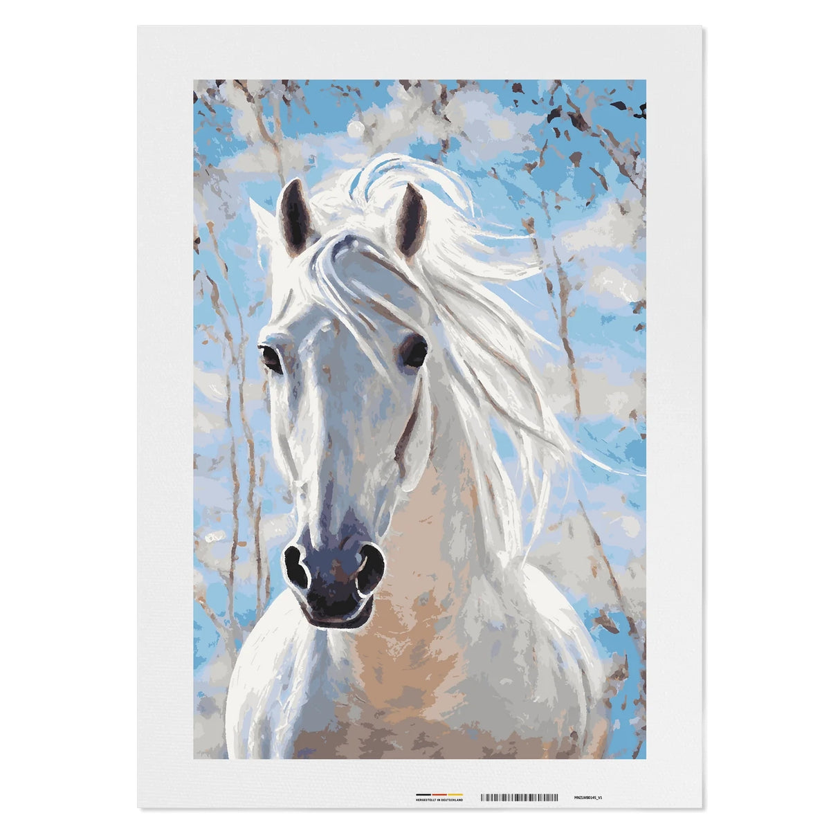 Pferdeportrait - Malen nach Zahlen