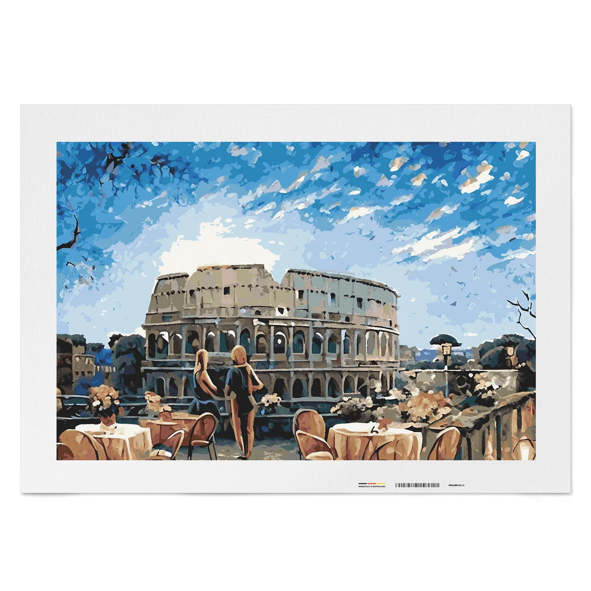 Café am Kolosseum - Malen nach Zahlen