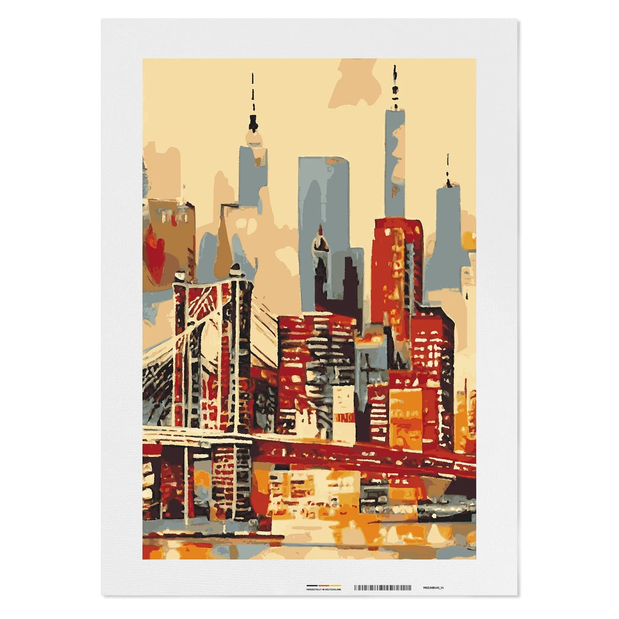 New York Skyline - Malen nach Zahlen