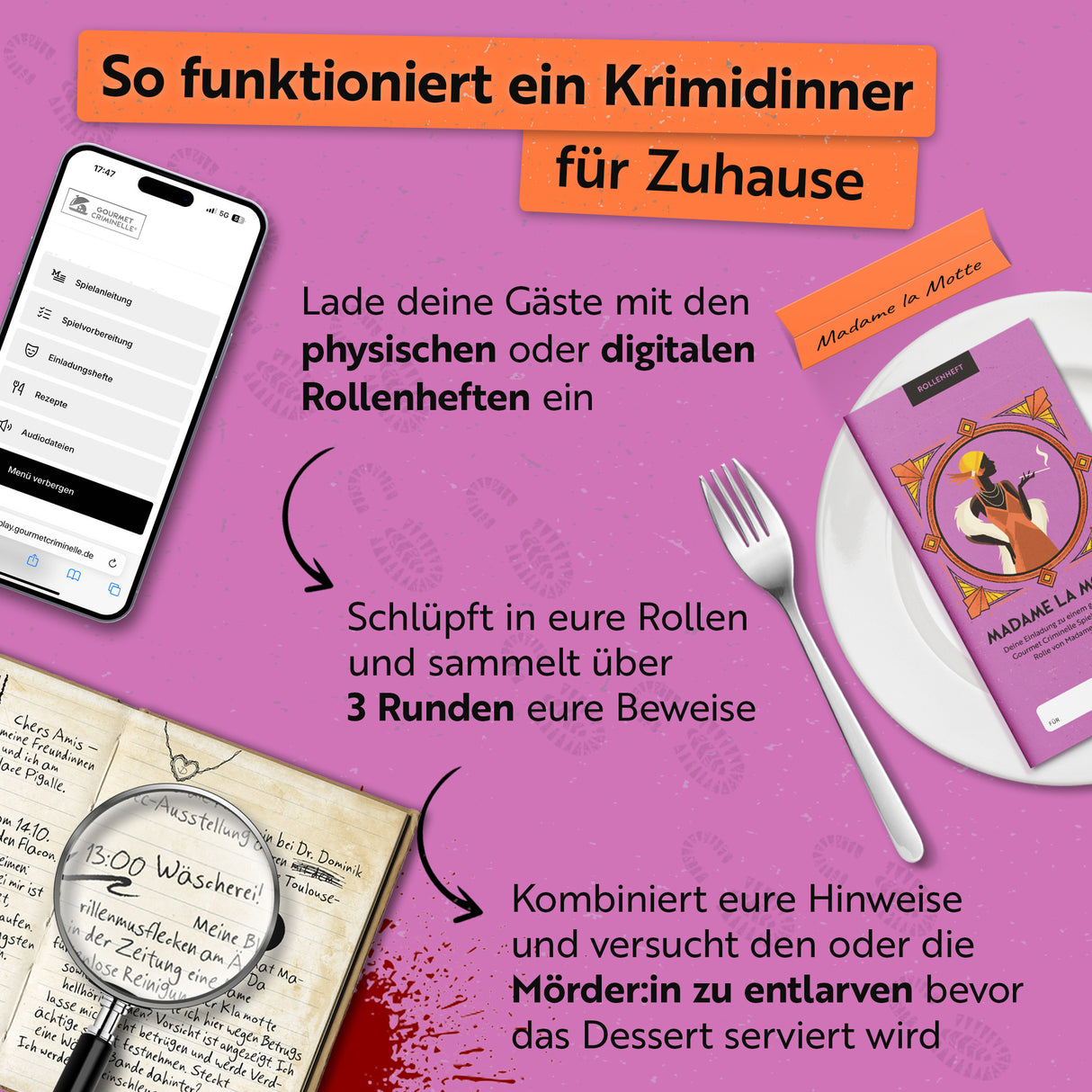 Maskenmord am Eiffelturm - Krimidinner