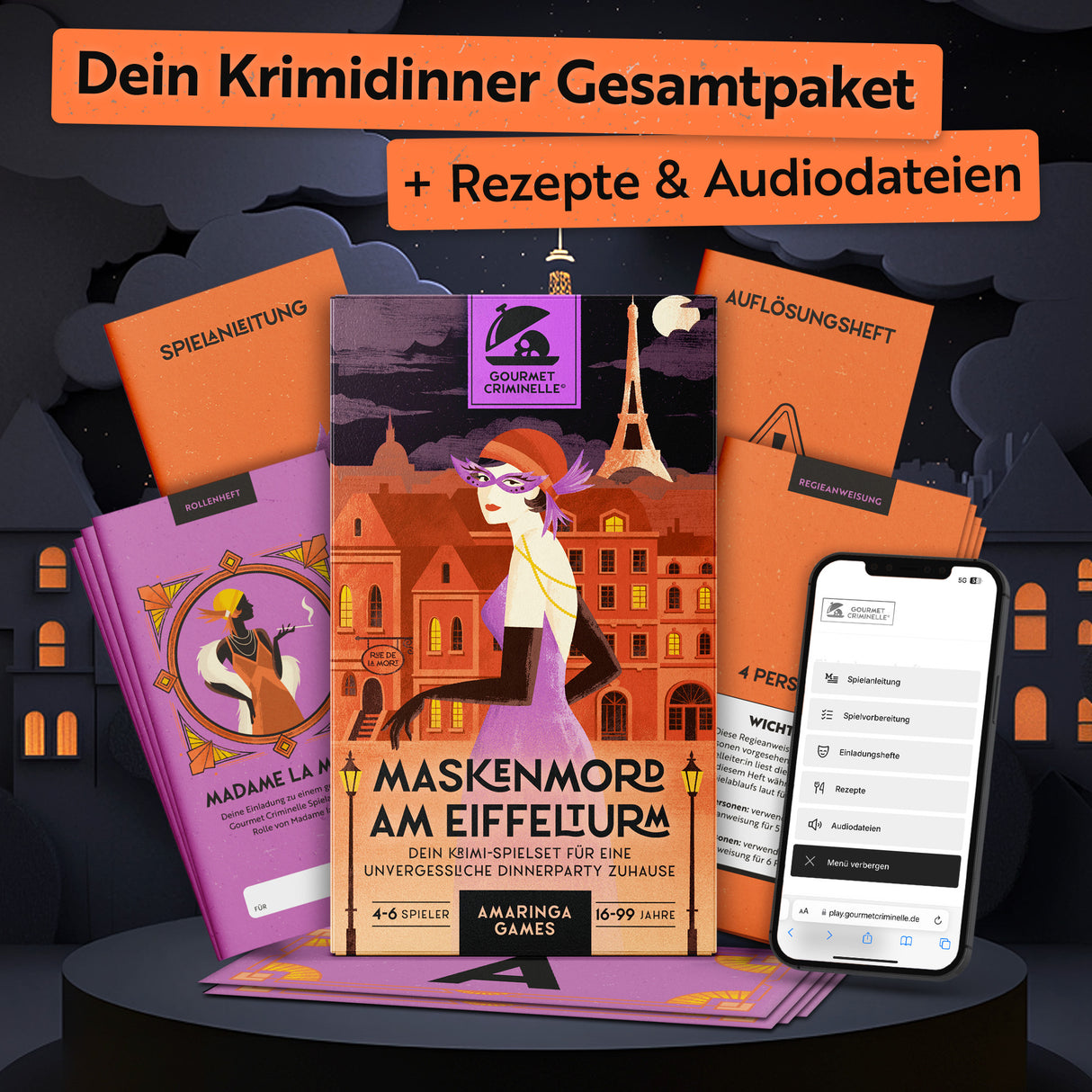 Maskenmord am Eiffelturm - Krimidinner