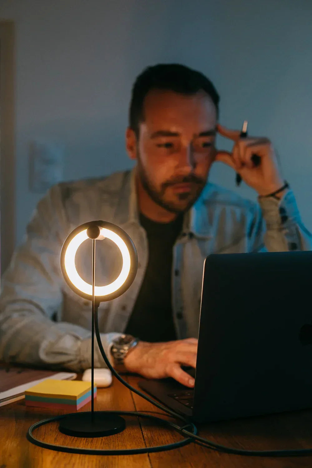 Lampe oiseau avec pied