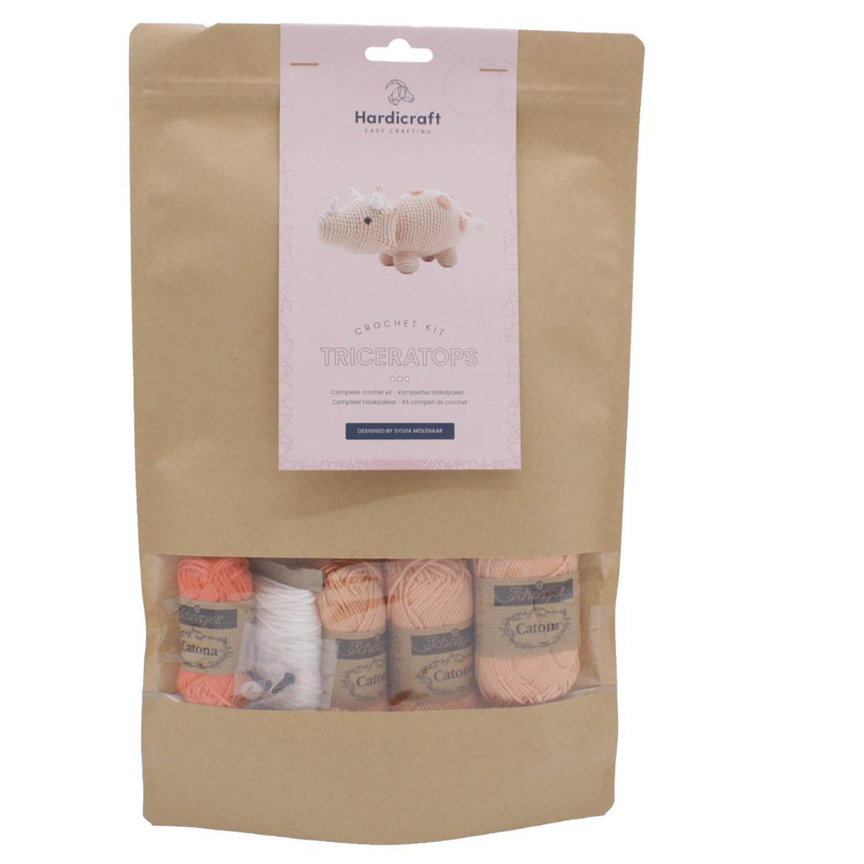 Dinosaurier Triceratops - Häkelset