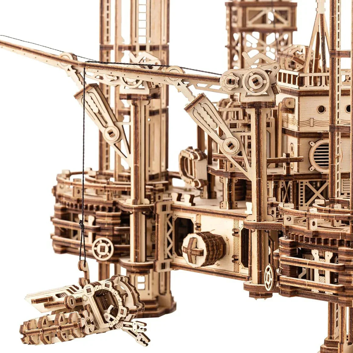 Plateforme pétrolière - Kit de construction en bois 3D
