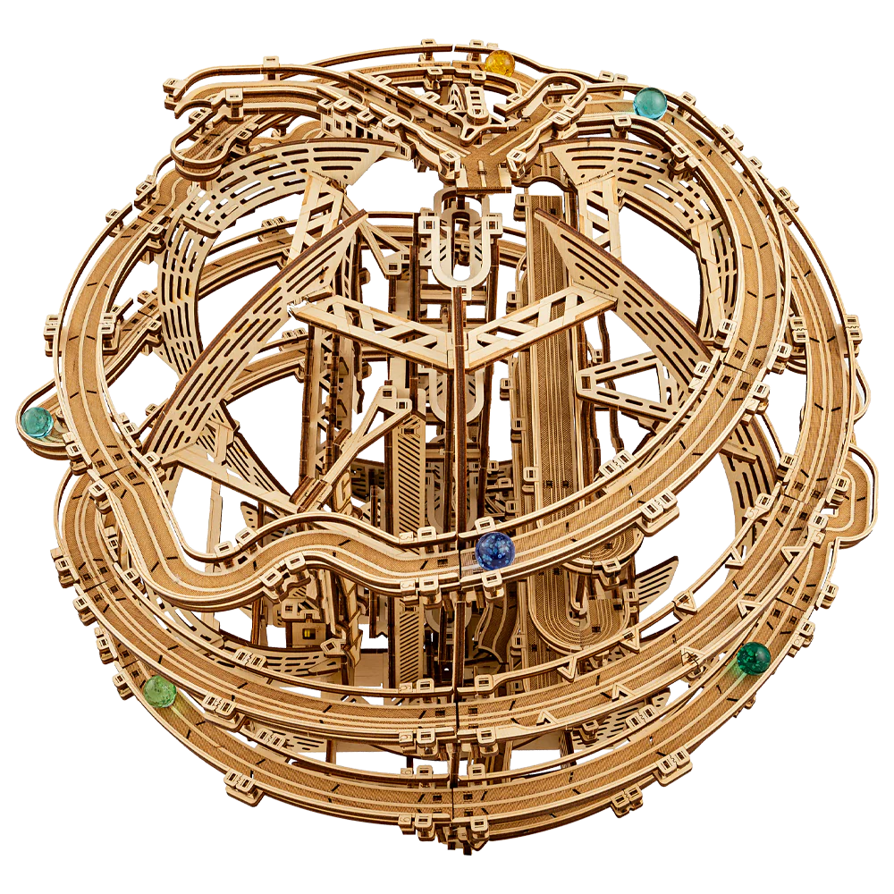 Gravity Kugelbahn - 3D Holzbausatz (Elektrisch)
