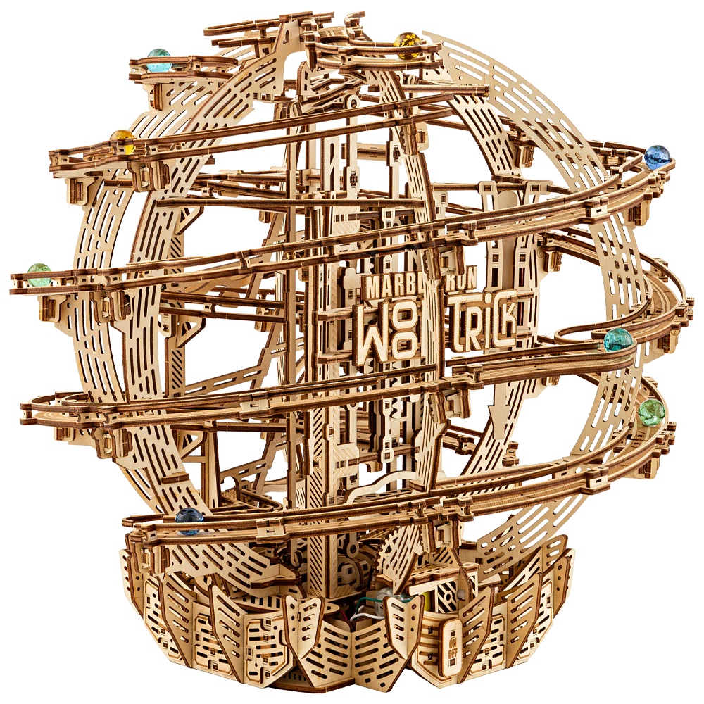 Gravity Kugelbahn - 3D Holzbausatz (Elektrisch)