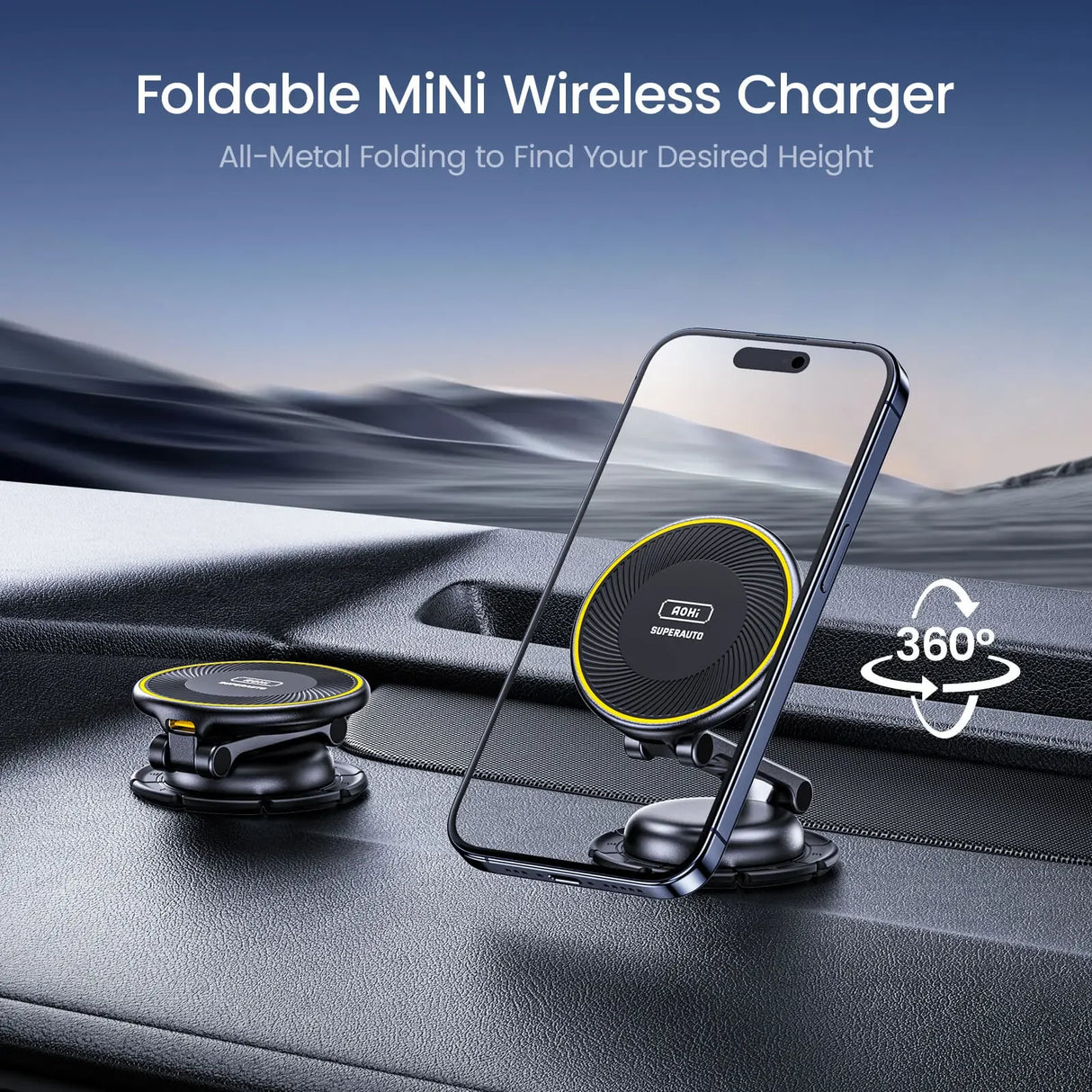Chargeur sans fil Superauto pliable et magnétique (15 W)
