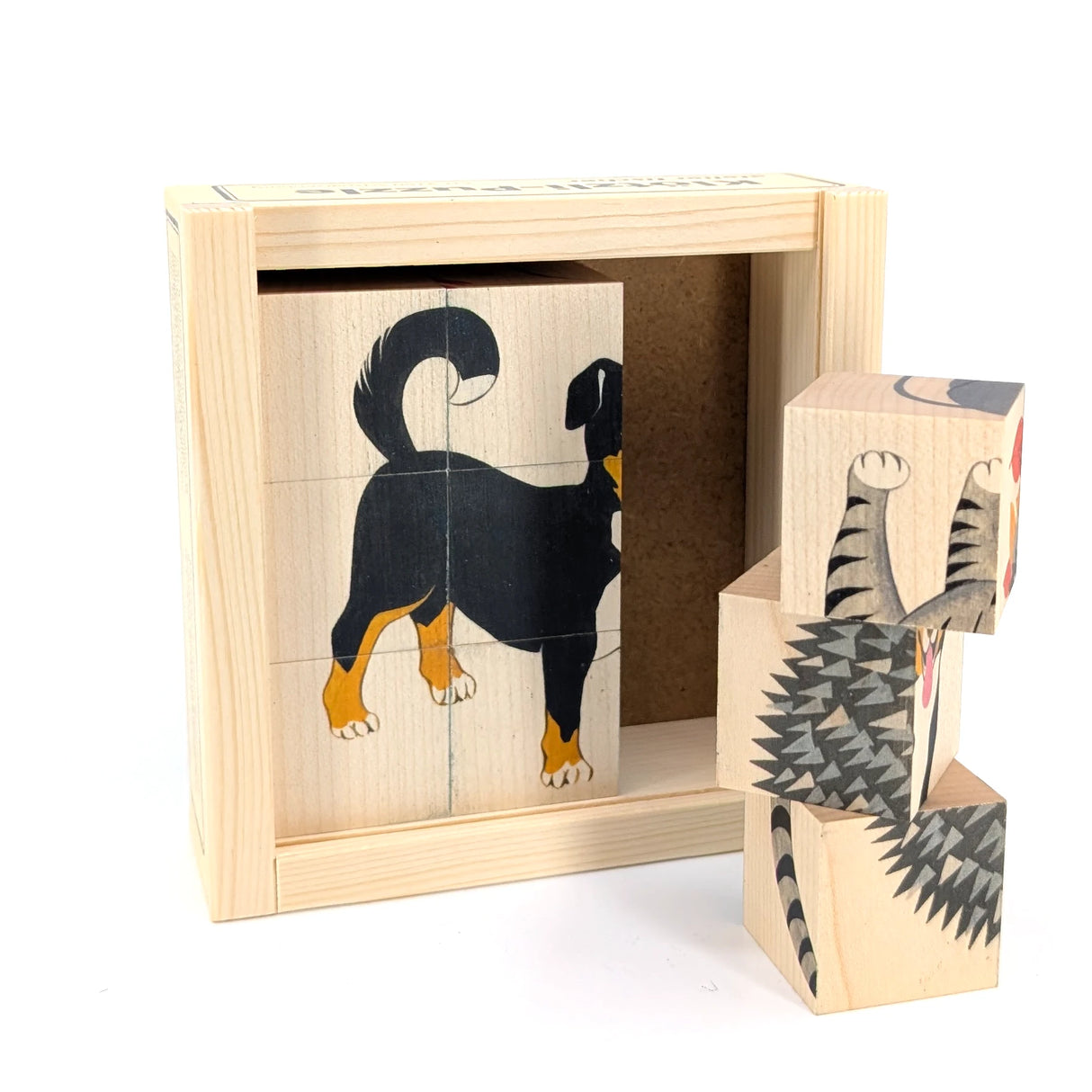 Haustiere (9 Würfel) - Würfelpuzzle