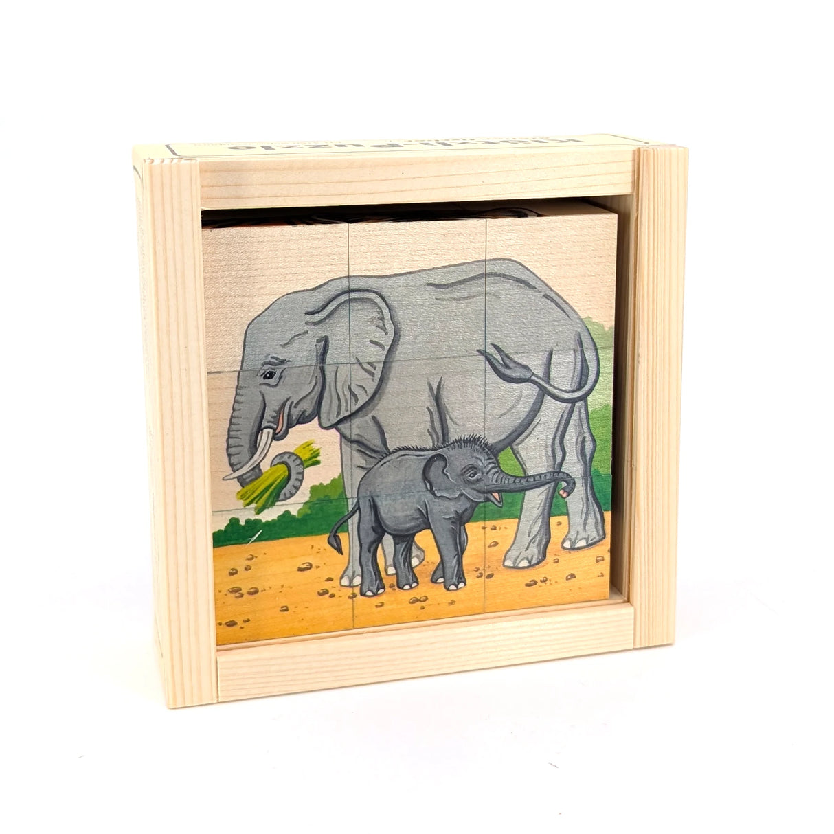 Zootiere (9 Würfel) - Würfelpuzzle