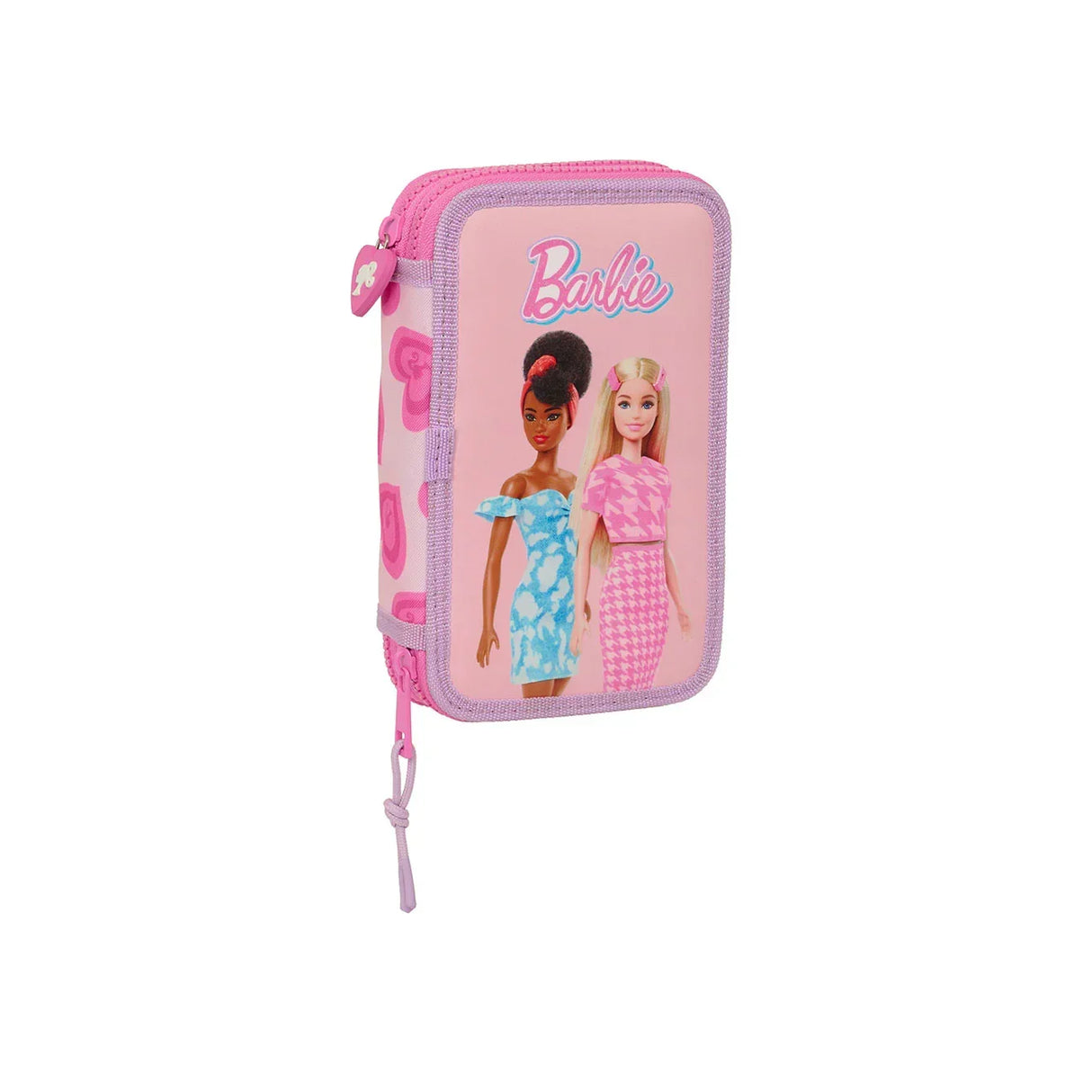 Barbie « Love » - Trousse comprenant des crayons, un taille-crayon et une gomme (28 pièces)