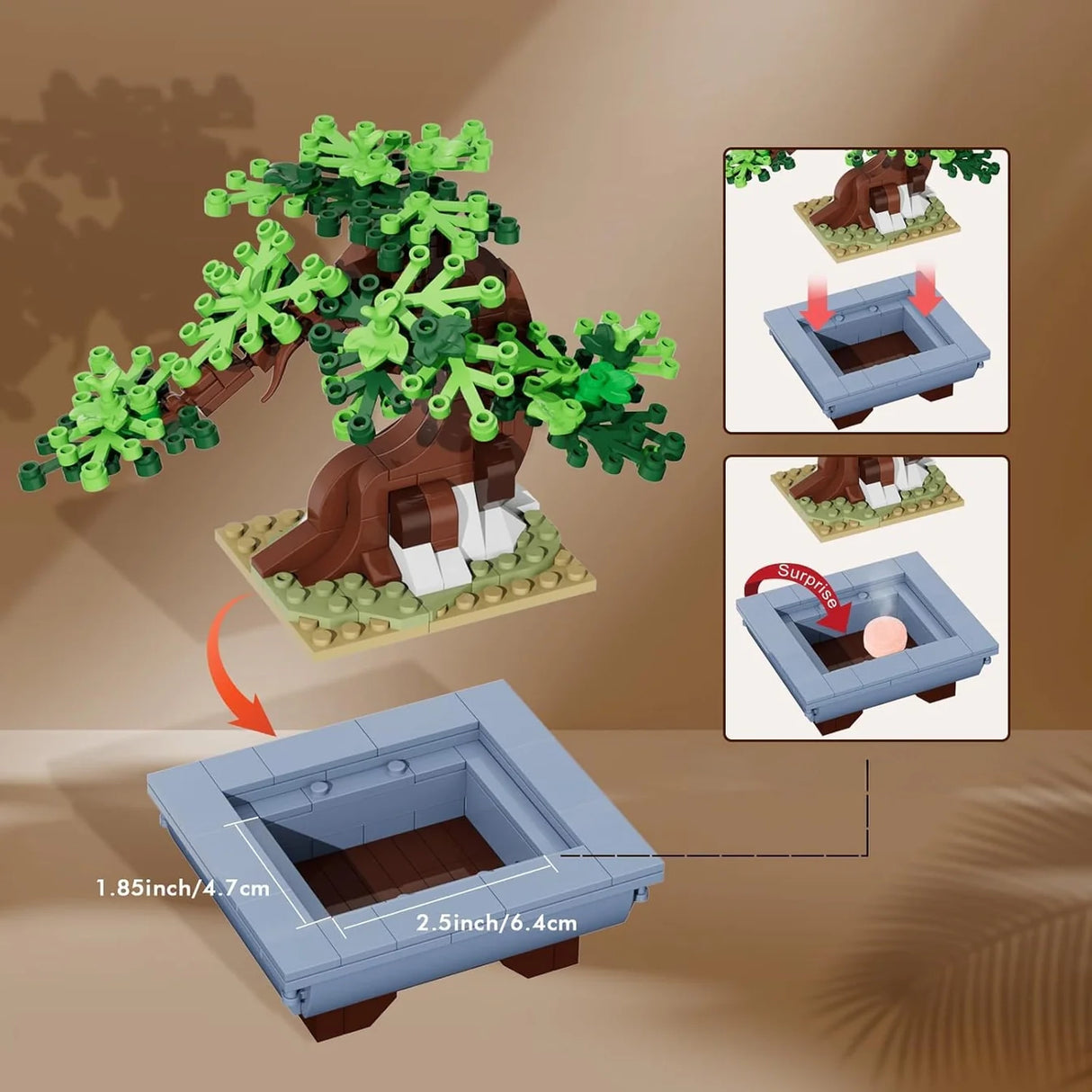 Bonsai 4 Jahreszeiten - Klemmbausteine