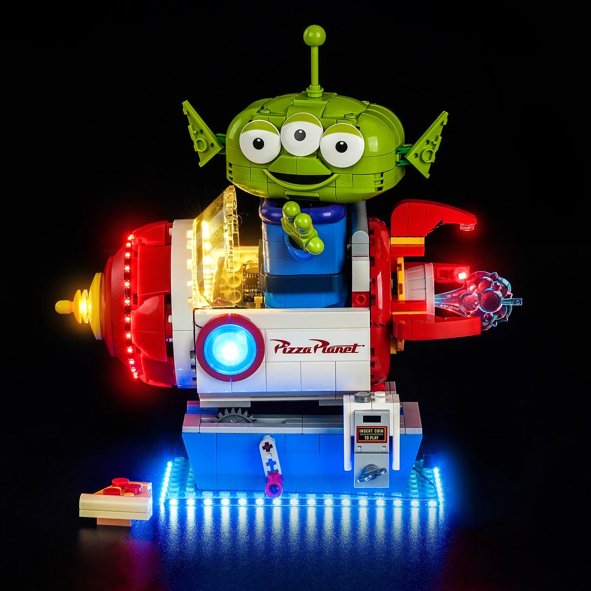 LED Licht Set für LEGO Toy Story: Alien mit Pizza Planet Raketenfahrt (43307) inkl. Fernbedienung