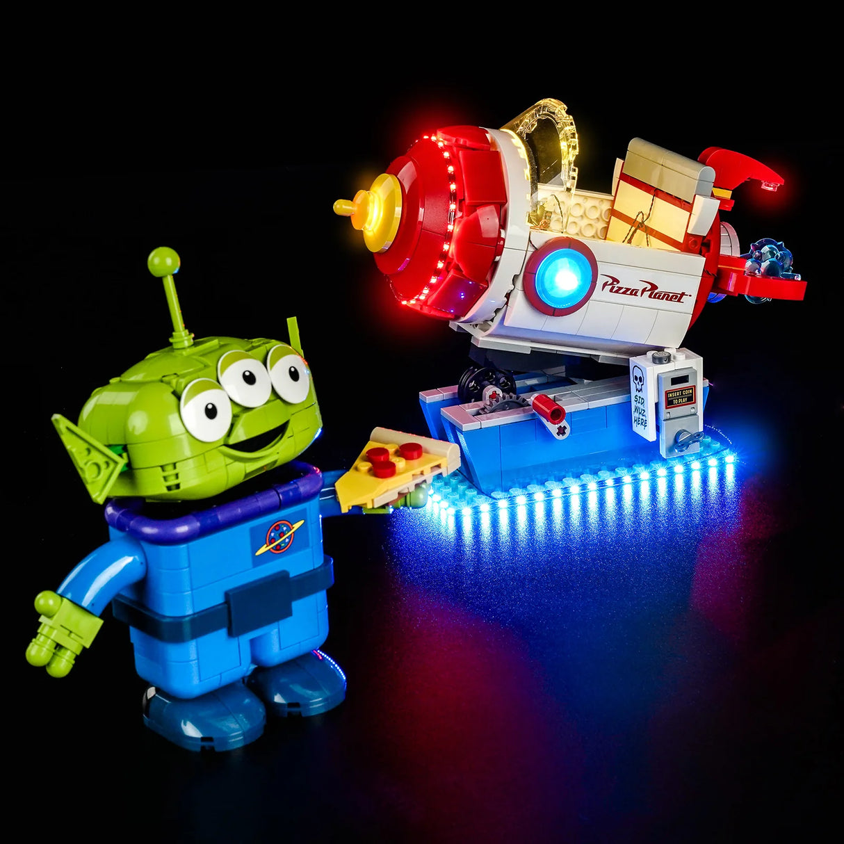 LED Licht Set für LEGO Toy Story: Alien mit Pizza Planet Raketenfahrt (43307) inkl. Fernbedienung