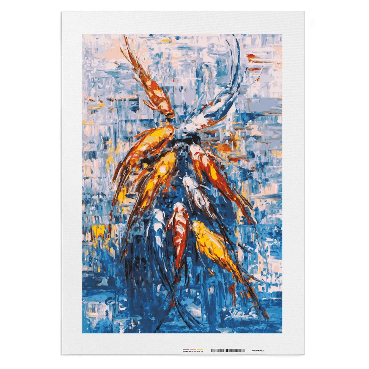 Bunte Koi - Malen nach Zahlen