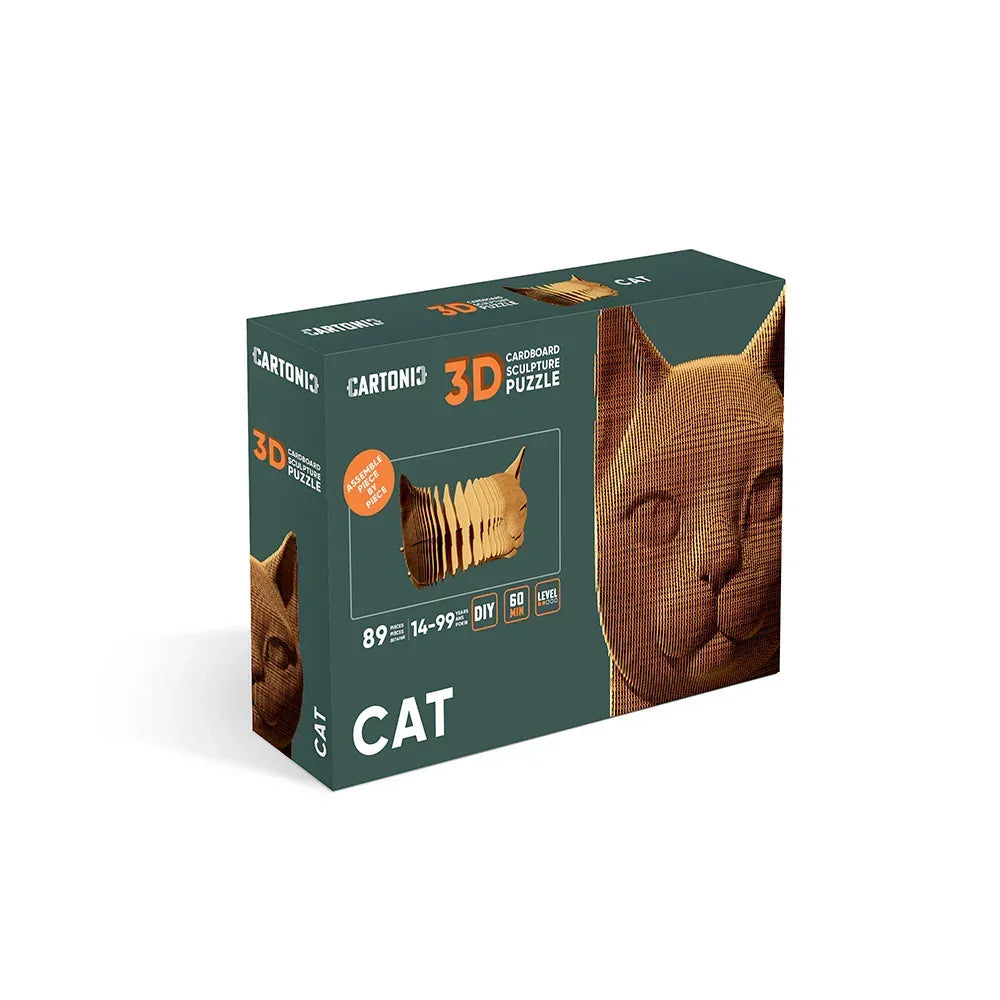 Chat - Modèle 3D en carton