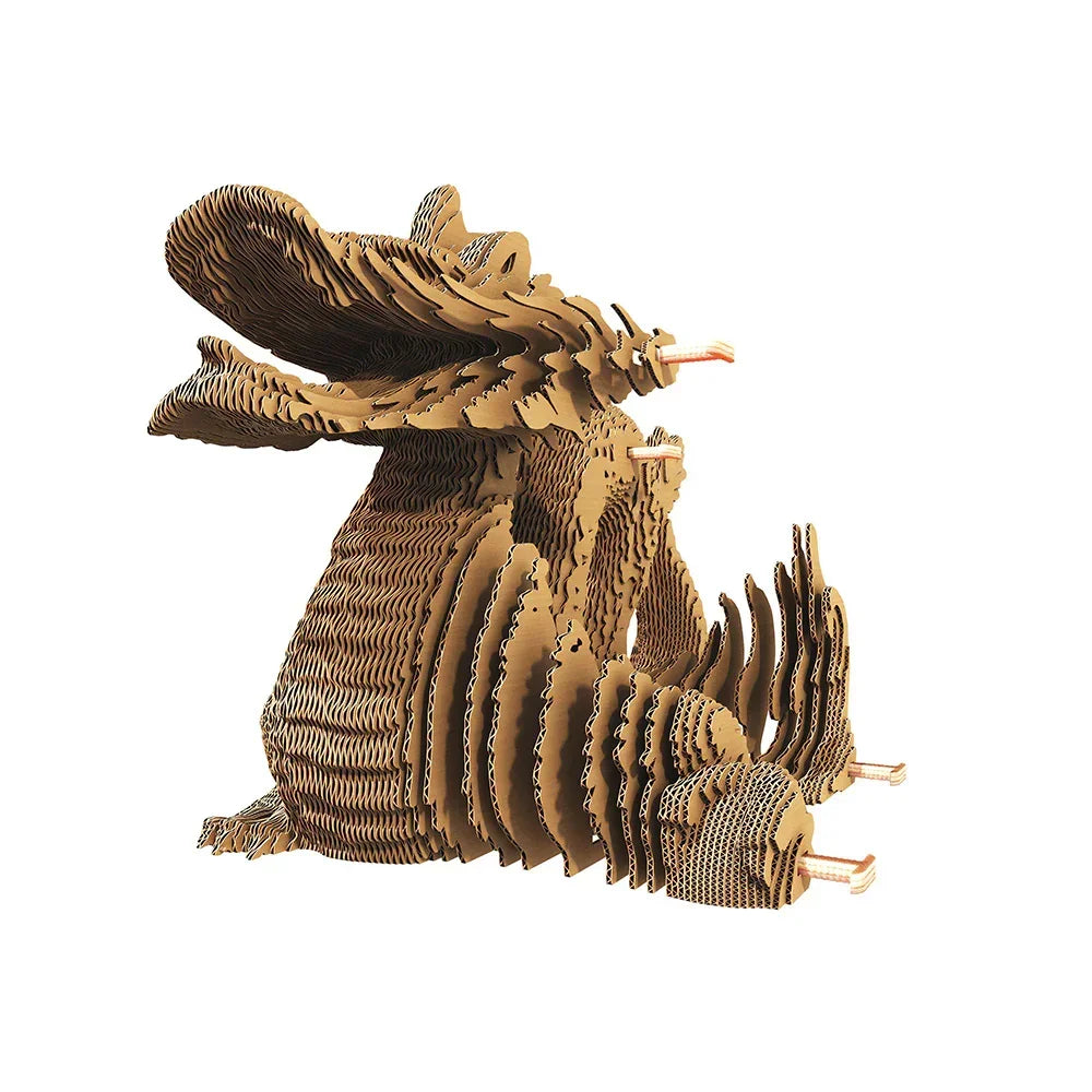 Dragon chinois - Modèle 3D en carton