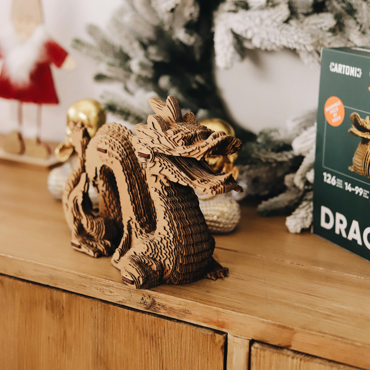 Chinesischer Drache - 3D Modell aus Karton