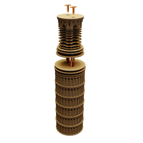 Schiefer Turm von Pisa - 3D Modell aus Karton