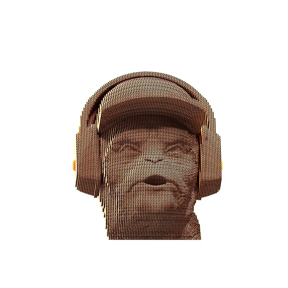 Singe « Ne rien entendre du mal » - Maquette 3D en carton