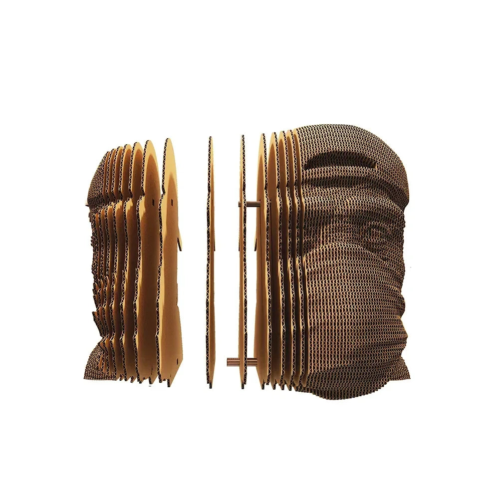 Singe « Ne dis rien de mal » - Maquette 3D en carton