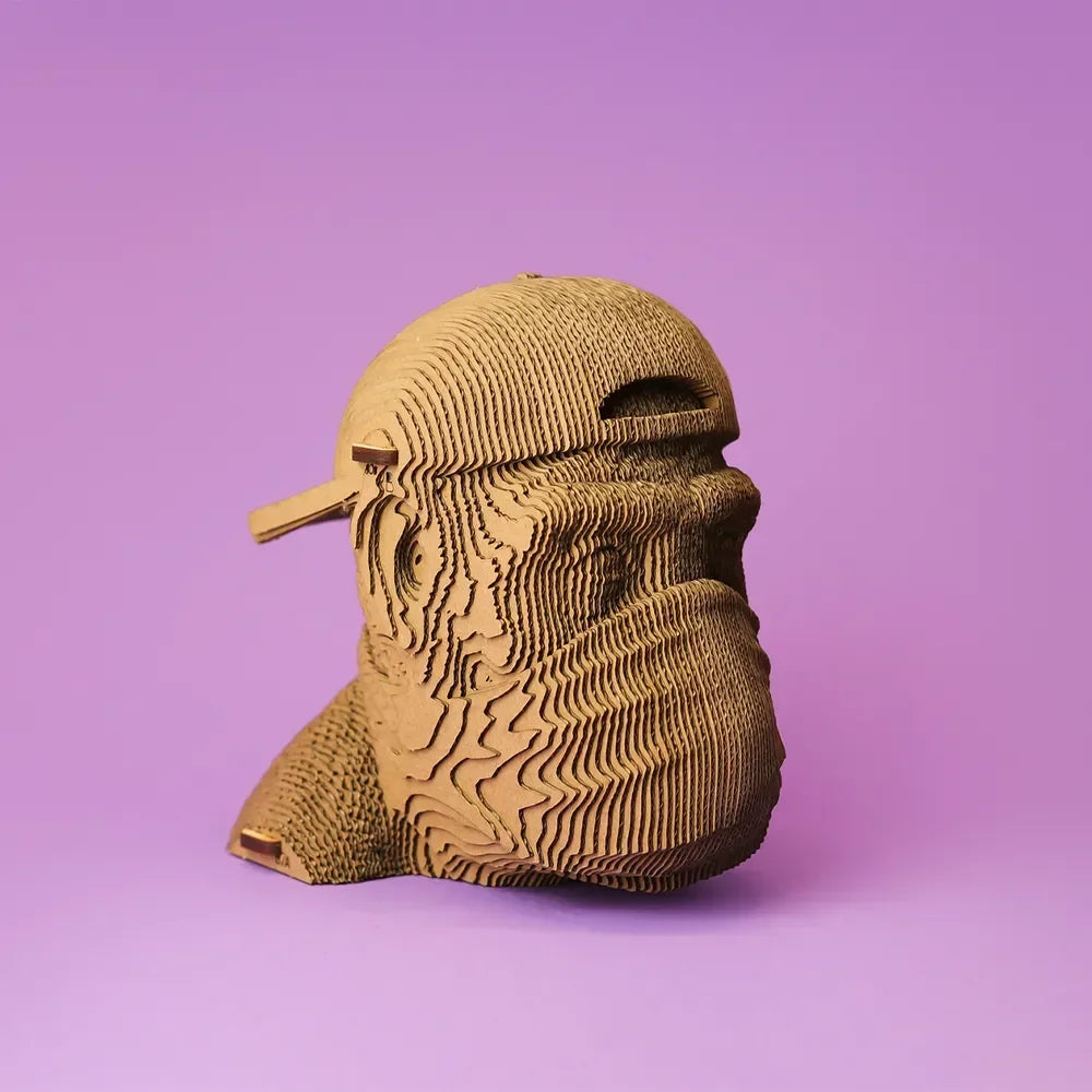 Singe « Ne dis rien de mal » - Maquette 3D en carton