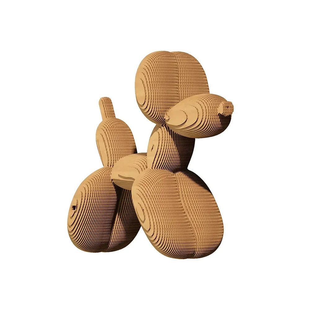 Chien ballon - Modèle 3D en carton