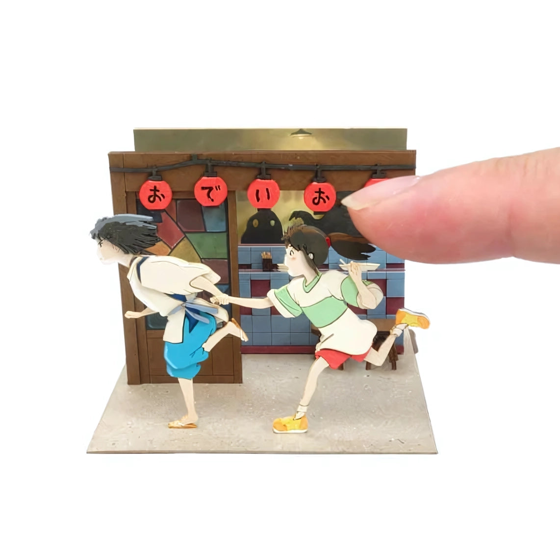 Chihiros Reise ins Zauberland - Haku und Chihiro auf der Flucht - Paper Art Box