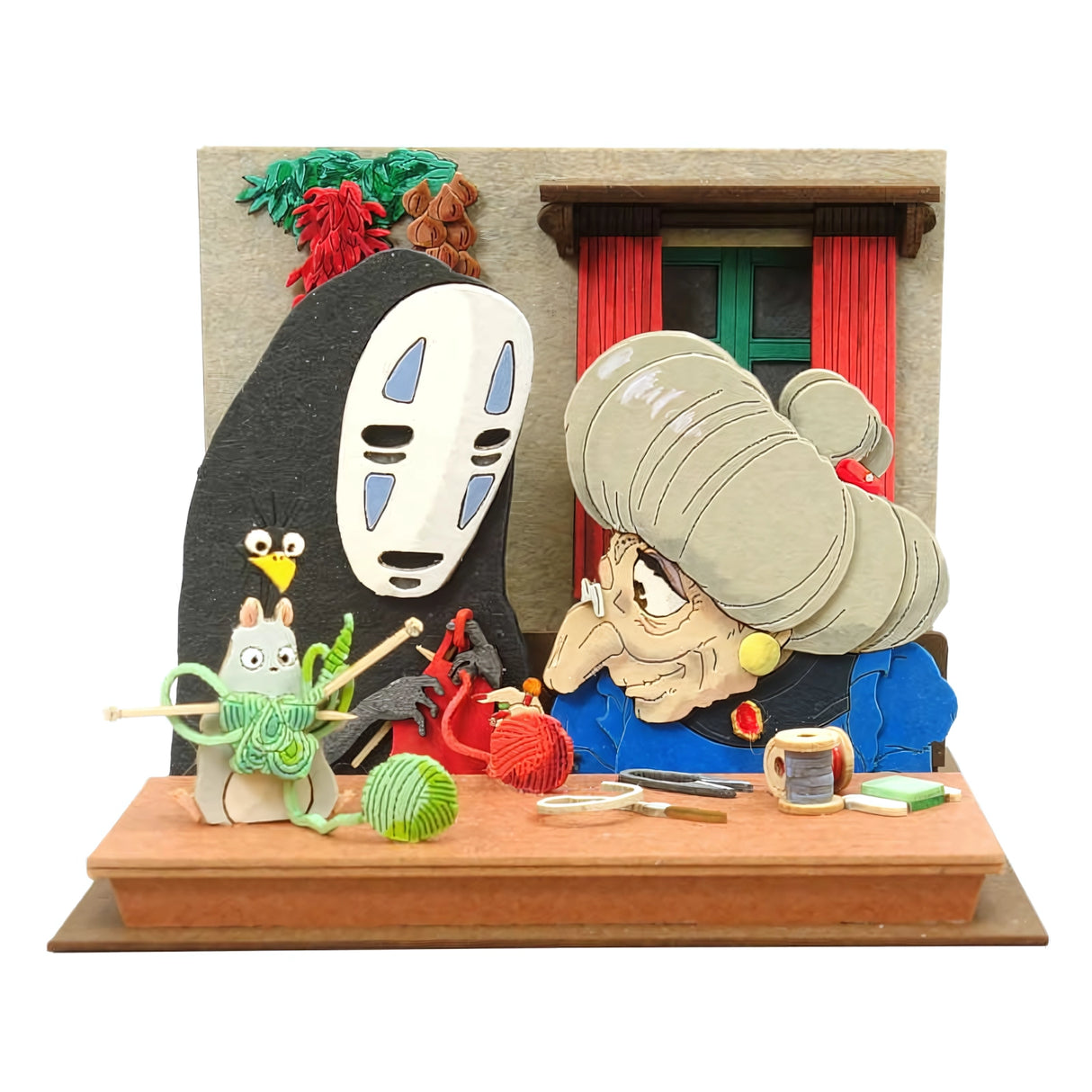 Le Voyage de Chihiro - Yubaba et Sans-Visage à tricoter - Coffret d'art en papier