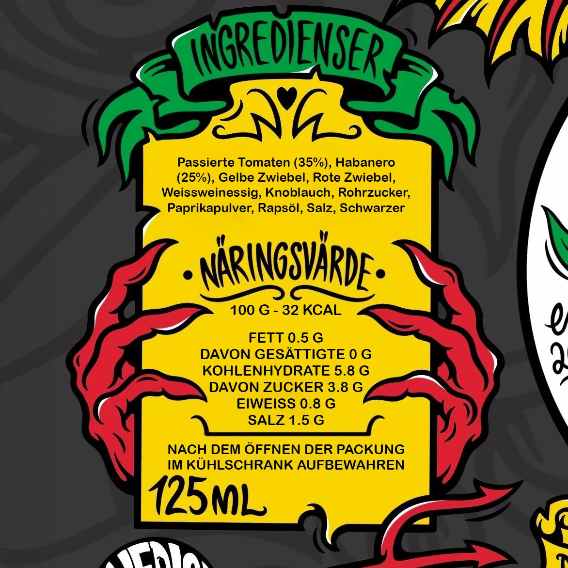 Den Röde (125 ml) - Scharfe Sauce