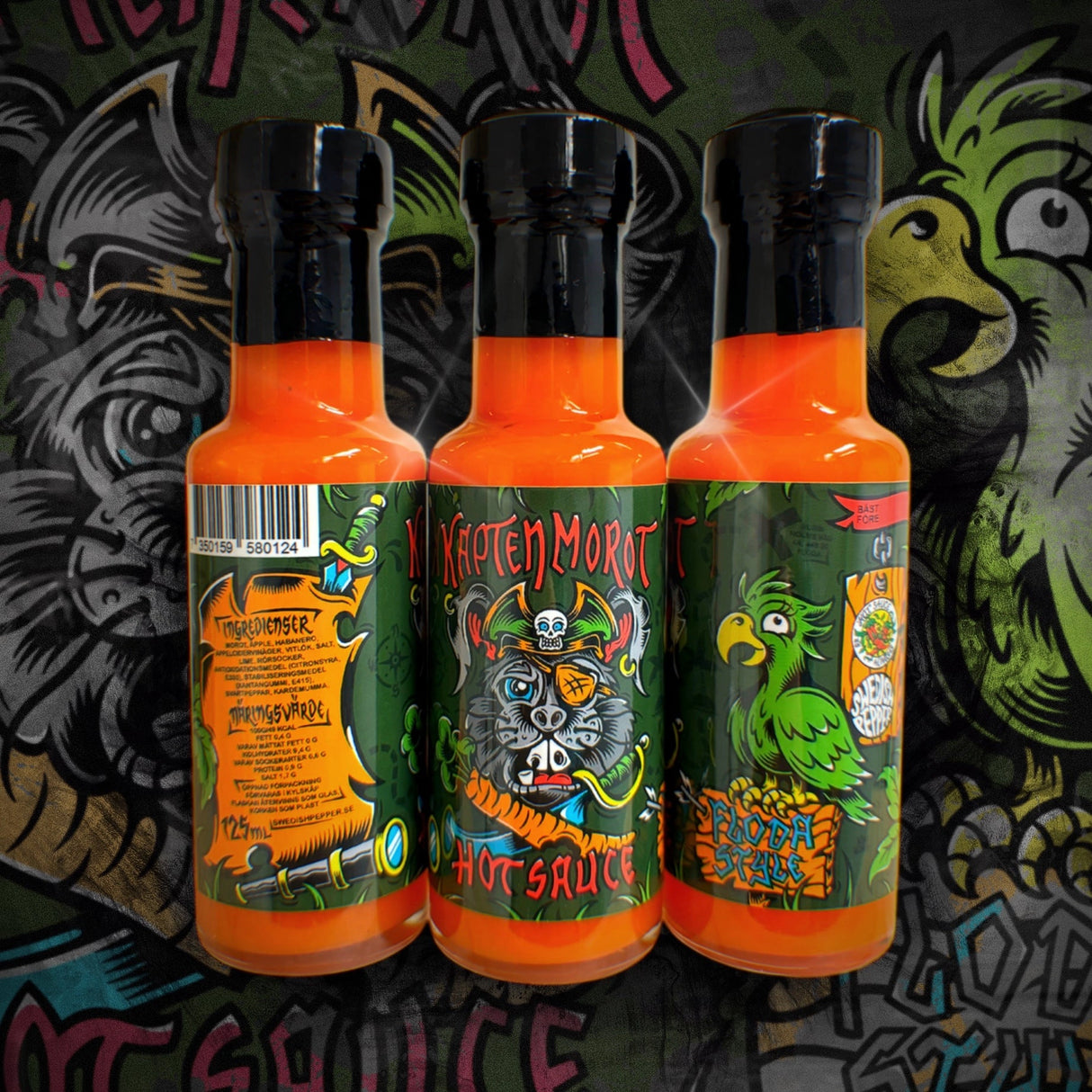 Kapten Morot (125 ml) - Scharfe Sauce