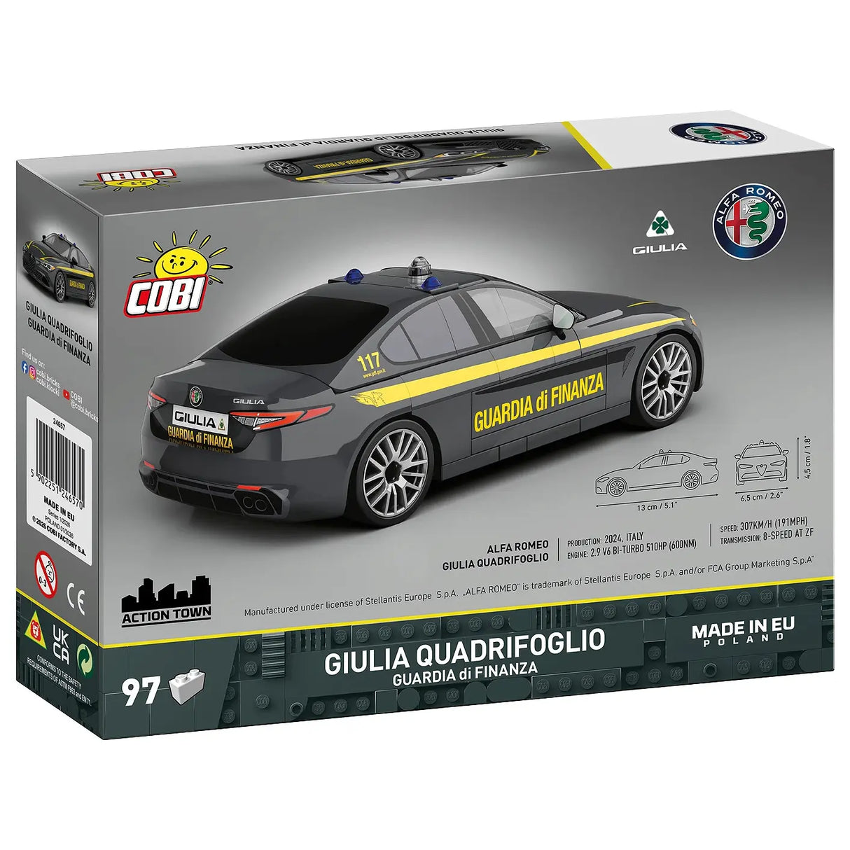 Alfa Romeo Giuilia Quadrifoglio Finanza - Klemmbausteine