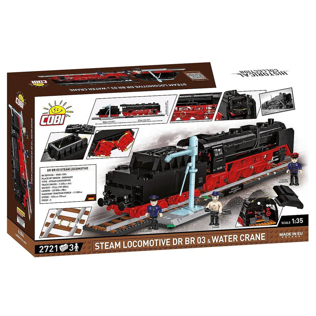 DR BR 03 Dampflokomotive - Klemmbausteine