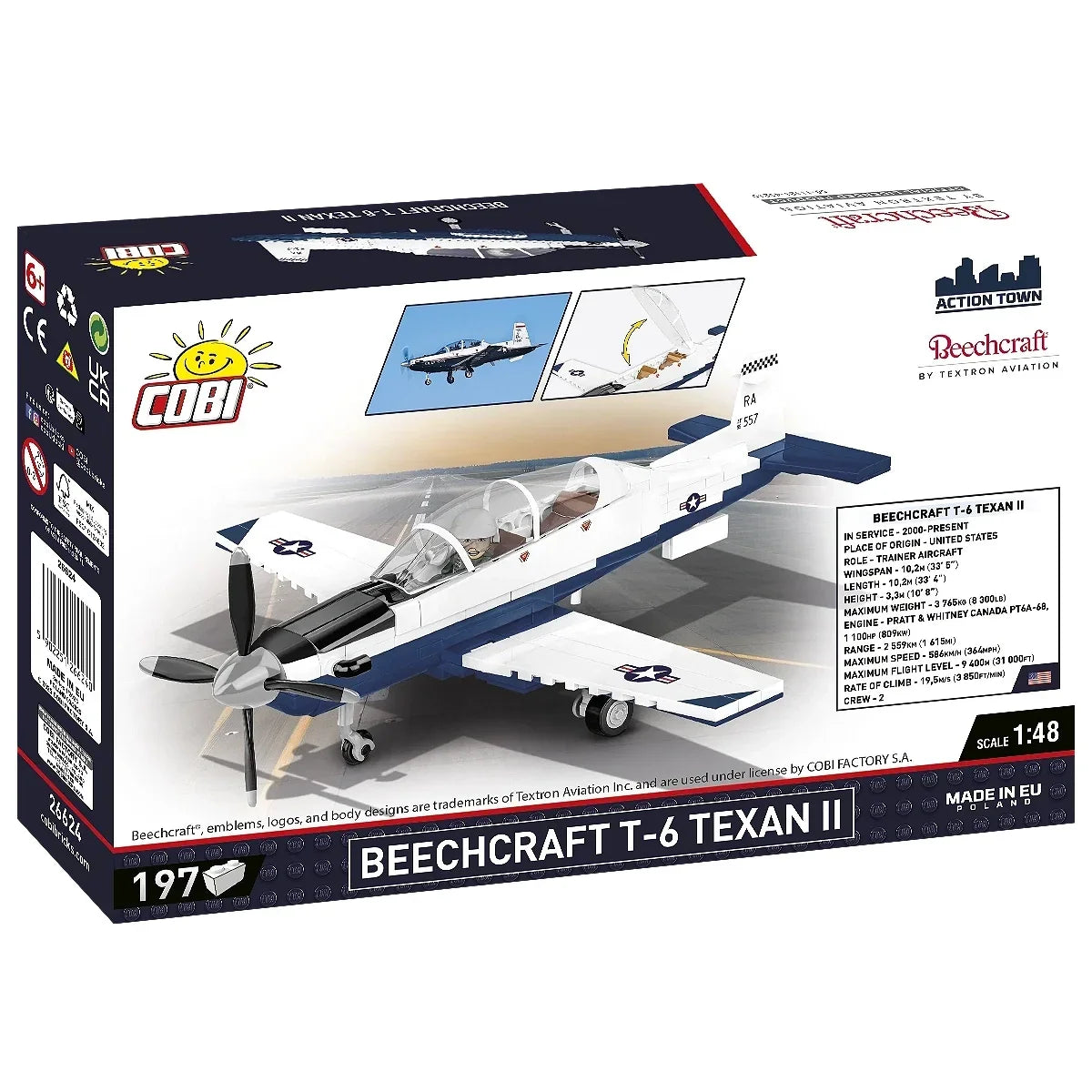 Flugzeug "Beechcraft T-6 Texan II" - Klemmbausteine