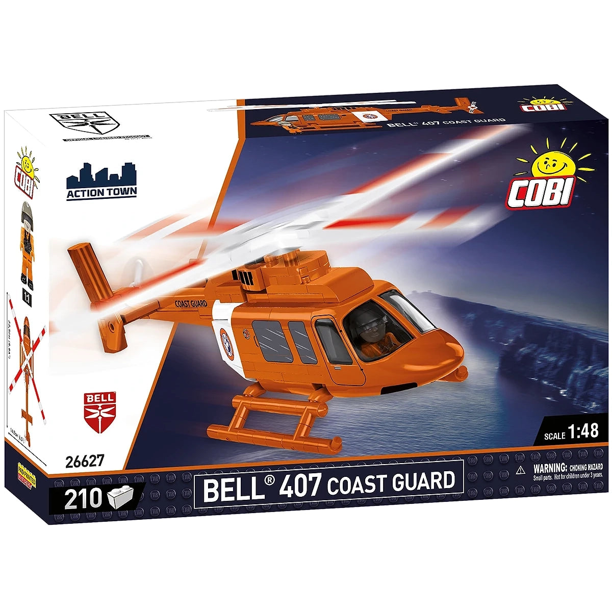 Helikopter Bell 407 Küstenwache - Klemmbausteine
