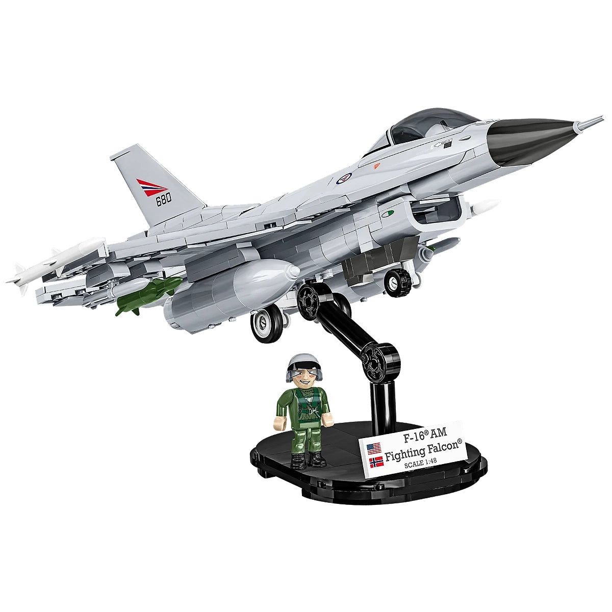 Kampfflugzeug F-16AM Fighting Falcon - Klemmbausteine